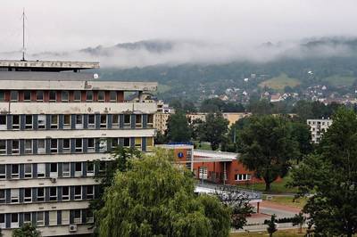 05-Zlín - letní ráno - pohled z nemocničního okna