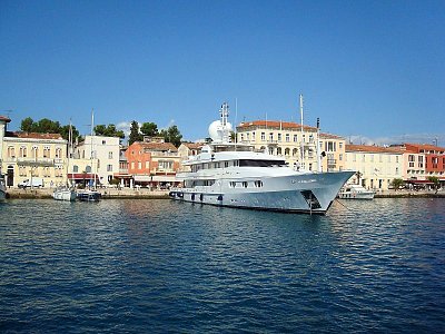 Poreč, Istrie. Přístav osobních lodí