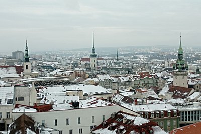 Brno z věže Petrova