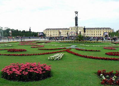 Pohled na Schonbrunn