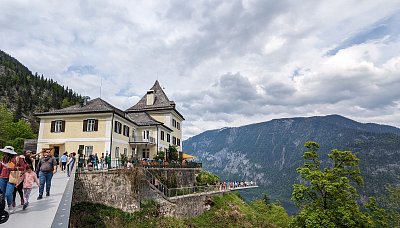 Vyhlídka nad Hallstattským jezerem