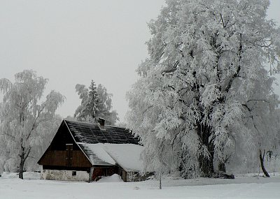 Zasněžená chaloupka