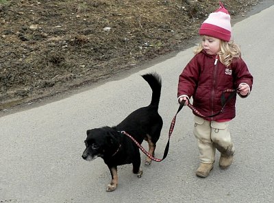 Bakulka na procházce