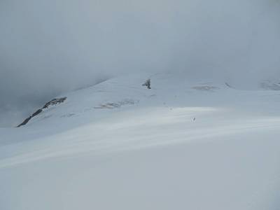 Breithorn v mlze