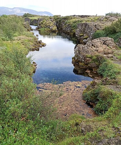 pohled v oblasti Sněmovních plání - Thingvellir