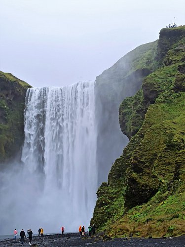 vodopád Skogafoss  60 m