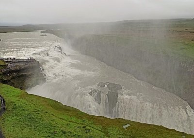 Gullfoss - dvoustupňový vodopád