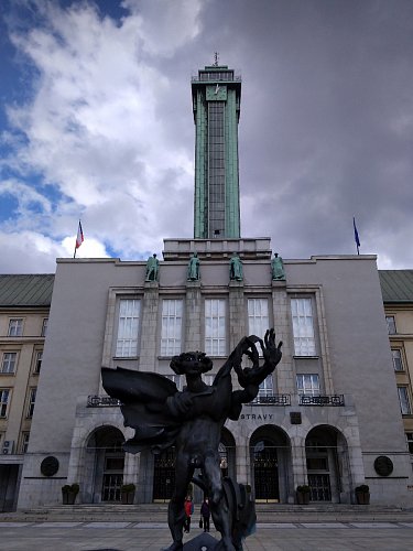 "Radniční věž"....pro nás úžasný zážitek, pro Danušku pohroma...rychle dolů do bezpečí