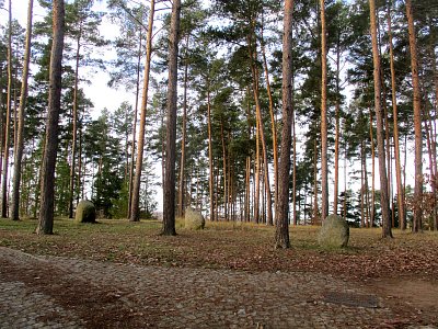 Kamenný kruh má 12 kamenů s ústředním kamenem - kosmogramem ozdobeným bronzovým reliéfem akademické malířky Jiřiny Lockerové.