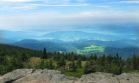 Jeseníky - výhled z vrcholu Pecný, 1334 m n. m.