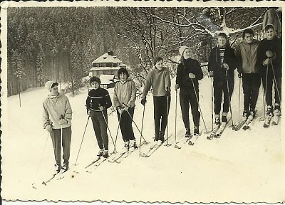 Lyžařský školní výcvik v roce 1961 v Jánských lázních