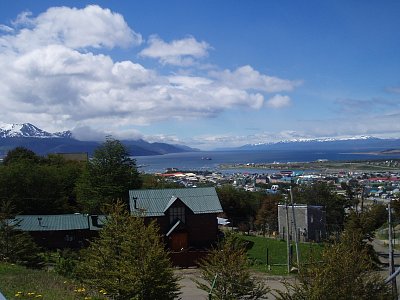 Pohled na město Ushuaia