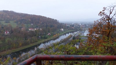 Pohled na Bečvu z Vyhlídky sv. Jana