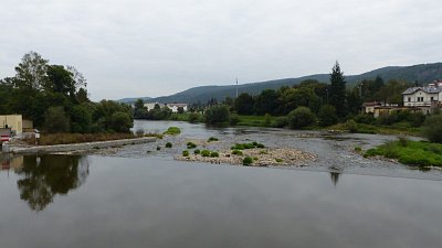 Řeka Berounka pohledem z mostu