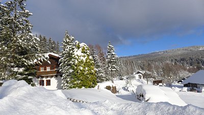 Pohled na svahy Boubína