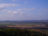 výhled na letiště v Hoškovicích