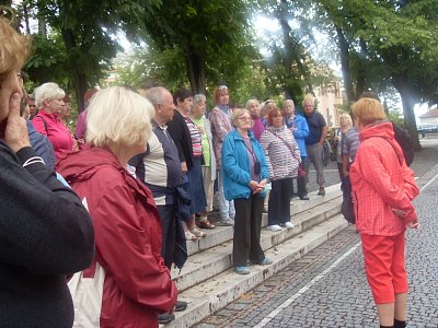 Část účastníků našeho zájezdu v Klatovech