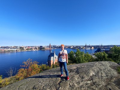 Stockholm z vyhlídky Södermalm